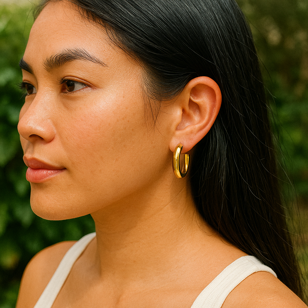 Grace Tube Hoop Earrings