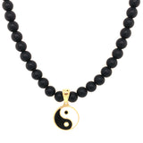 Yin Yang Beaded Necklace