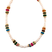 Pearl x Gemstone Necklace