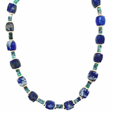 Sage Lapis Tube Necklace