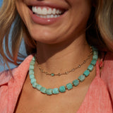 Gali Gemstone Puff Necklace