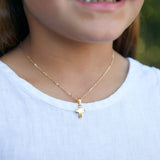 Adah Simple Cross Necklace