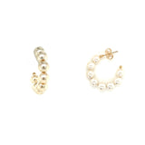 Chunky Pearl Hoops