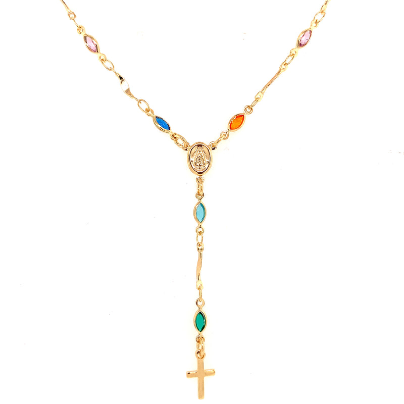 Ari Gemstone Rosary Necklace