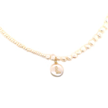 Load image into Gallery viewer, Asymmetrical Pearl Choker X Initial