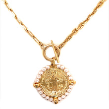 Load image into Gallery viewer, St Benedict Bolt Clasp Chain