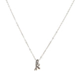 Rhea Script Initial Necklace