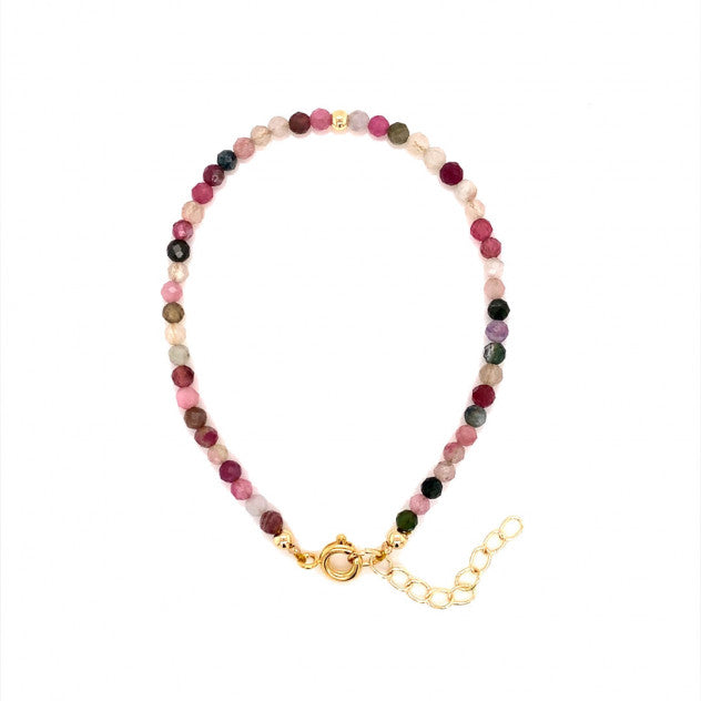 NATURAL GEMSTONE BEADED BRACELET