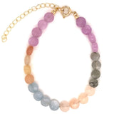 Gemstone Coin Beaded Bracelet