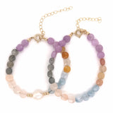 Gemstone Coin Beaded Bracelet