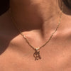 Gia Gothic Letter Necklace