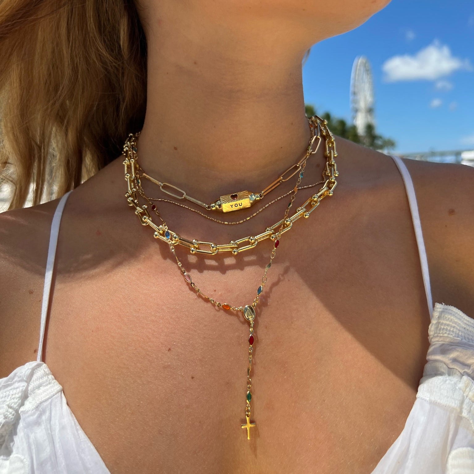 Ari Gemstone Rosary Necklace – MaLi Beads