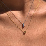 Rhea Script Initial Necklace