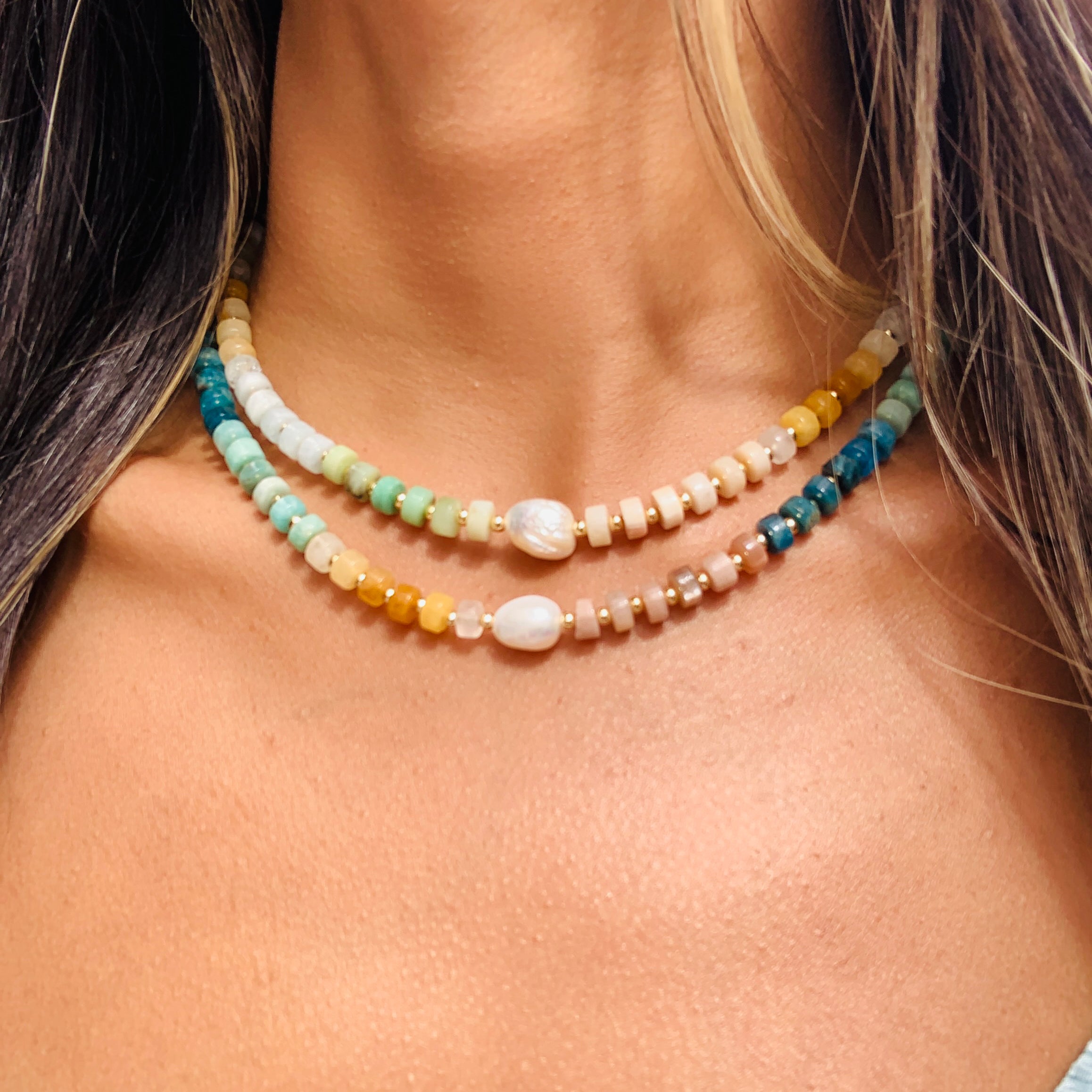 Candi Gemstone Necklace – MaLi Beads