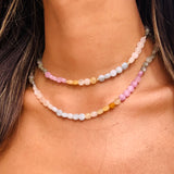 Mixed Gemstone Beaded Necklace
