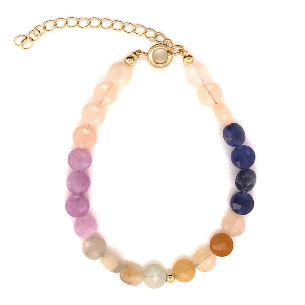 Miles Coin Gemstone Bracelet
